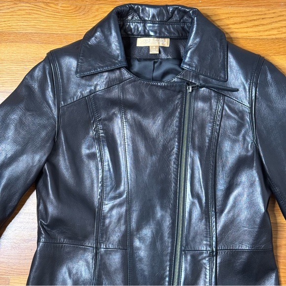 Katherine Kelly Lambs Leather Trench - Picture 2 of 15